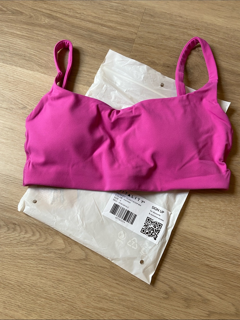 Cloud II Scoop Bra Fuchsia
